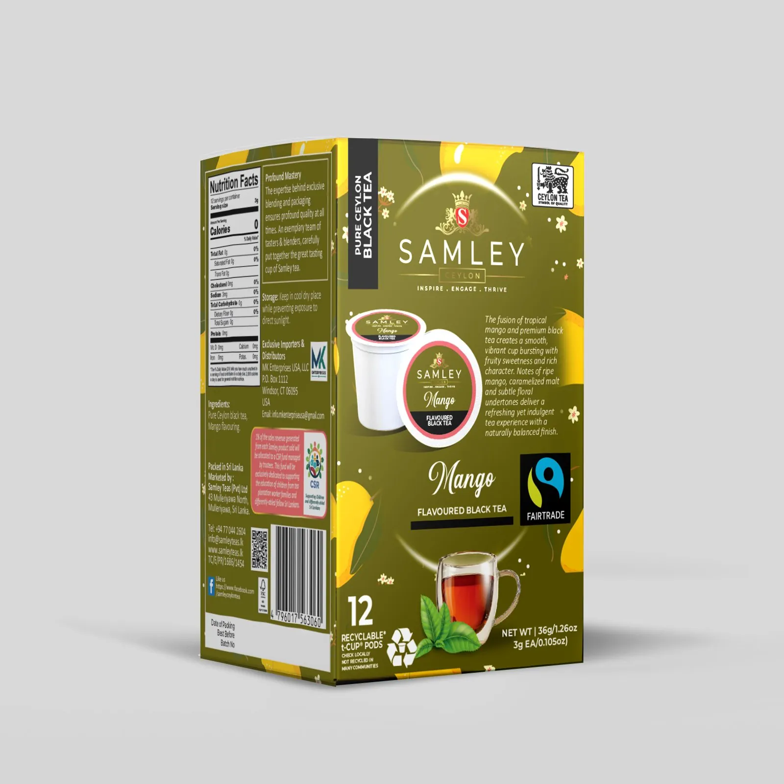 Mango Flavoured Black Tea T-Cup